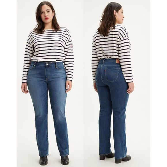 Levi’s NWT 414 CLASSIC STRAIGHT WOMEN'S JEANS PLUS SIZE 24W - Picture 1 of 6